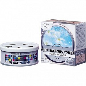 Ароматизатор на торпедо Eikosha Spirit Refill Musky Shower (Мускусный дождь), меловой, баночка 40г, арт. A-56