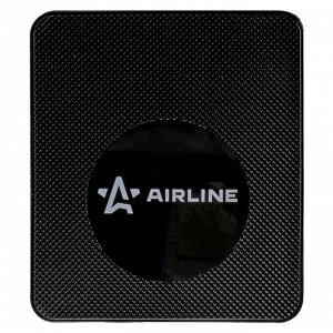Коврик противоскользящий Airline, на приборную панель, полиуретан, 160x138мм, чёрный цвет, арт. ASM-BB-03