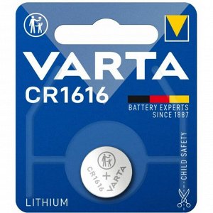 Батарейка литиевая Varta Professional Electronic, CR1616 (Ø16.0x1.6мм), 3В, 1 шт