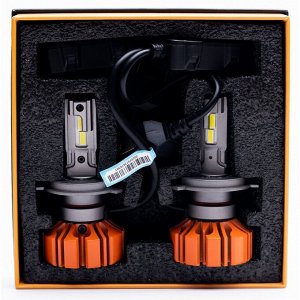 Лампа светодиодная HiVision Z1 PRO v2 H4 (P43t, T16), 12В, 20/20Вт (соответствует 60/55Вт), 6000К, комплект 2 шт, арт. Л0457