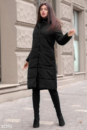 Женское стеганое пальто