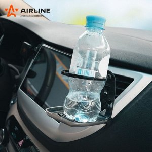 Подстаканник Airline, в дефлектор, складной, чёрный/серый, арт. ACH-D-001
