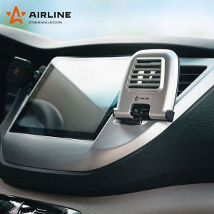 Подстаканник Airline, в дефлектор, складной, чёрный/серый, арт. ACH-D-001