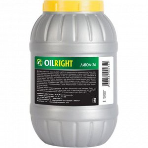 Смазка пластичная OILRIGHT Литол-24, для подшипников и шарниров, водостойкая, банка 2кг, арт. 6004