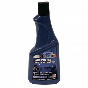 Полироль кузова ABRO Color Car Polish, для восстановления яркости лакокрасочного покрытия синих автомобилей, бутылка 473мл, арт. AB-301-BL