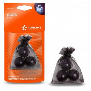 Ароматизатор подвесной Airline «Шарики в мешочке» Boss (Босс), полимерный, арт. AFSH118