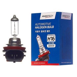 Лампа галогенная Avantech H16 (PGJ19-3, T11), 12В, 19Вт, 3000К, 1 шт, арт. AB0039