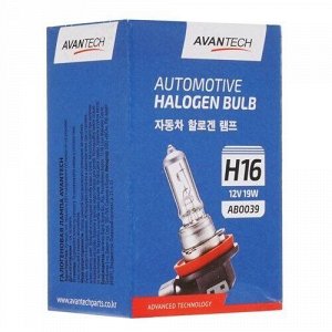 Лампа галогенная Avantech H16 (PGJ19-3, T11), 12В, 19Вт, 3000К, 1 шт, арт. AB0039