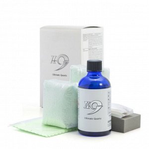 Защитное покрытие кузова (жидкое стекло) Soft 99 H-9 Ultimate Quartz, керамическое, с водоотталкивающим эффектом и приданием блеска, флакон 100мл (+4 салфетки, 2 перчатки, губка), арт. 10089