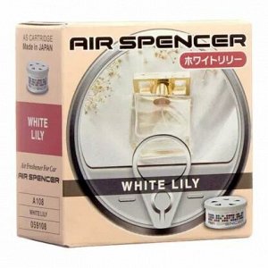 Ароматизатор на торпедо Eikosha Spirit Refill White Lily (Белая лилия), меловой, баночка 40г, арт. A-108