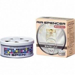 Ароматизатор на торпедо Eikosha Spirit Refill White Lily (Белая лилия), меловой, баночка 40г, арт. A-108