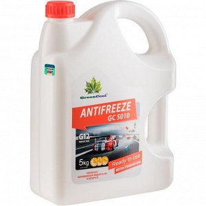 Антифриз GreenCool Antifreeze GC5010, G12, красный, -40°C, 5кг, арт. 791685
