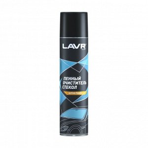 Очиститель стёкол и зеркал Lavr Active Foam, пенный, от различных загрязнений, аэрозоль 400мл, арт. Ln1621