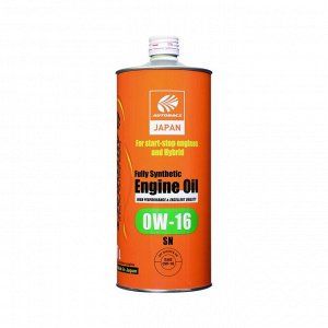 Масло моторное Autobacs Engine Oil 0w16, синтетическое, API SN, для бензинового двигателя, 1л, арт. A01555207 (Япония)