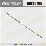 Хомут пластиковый (стяжка) Masuma, 5x400мм, черный, комплект 25 шт, арт. YGS-1024