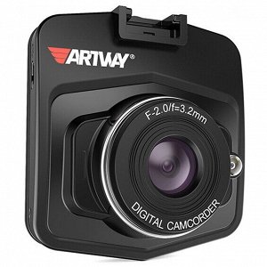 Видеорегистратор ARTWAY AV-510, 3 Мп, 1920х1080, обзор 120°, экран 2.4", 1 камера
