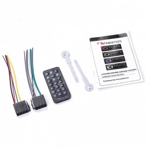 Автомагнитола Nakamichi NQ513BR, 1 DIN, USB/AUX/Bluetooth, 4х50Вт, пульт ДУ, красная подсветка