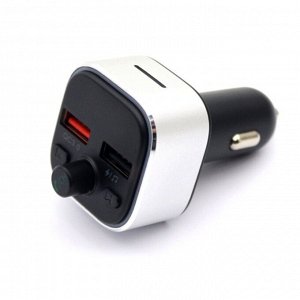 FM-трансмиттер (модулятор) Multifunction Wireless Car Player, 12/24В, 2xUSB / microSD, Bluetooth, 87.5–108Мгц, поддержка MP3 / WAV / FLAC / APE, арт. T32