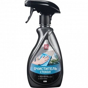 Очиститель стёкол и зеркал Лукойл Glass Cleaner, от дорожных загрязнений и следов насекомых, бутылка с триггером 500мл, арт. 3525425/3208057