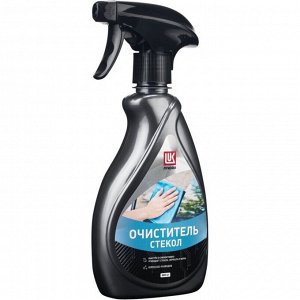Очиститель стёкол и зеркал Лукойл Glass Cleaner, от дорожных загрязнений и следов насекомых, бутылка с триггером 500мл, арт. 3525425/3208057