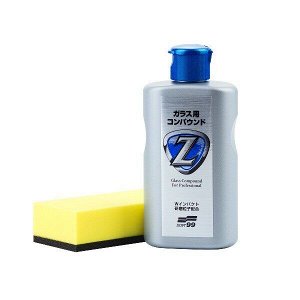 Очиститель-полироль стёкол Soft 99 Glass Compound Z, абразивный, от жирной плёнки и въевшихся загрязнений, бутылка 100мл, арт. 05064