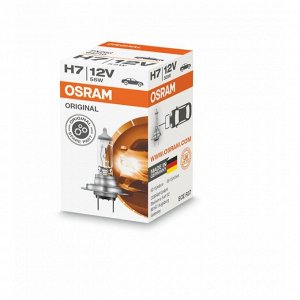 Лампа галогенная Osram Original Line H7 (PX26d, T11), 12В, 55Вт, 3200К, 1 шт, арт. 64210