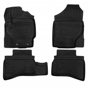 Коврики Autofamily модельные Toyota Aqua 2011-2014 гг. (правый руль), черный цвет, 4шт