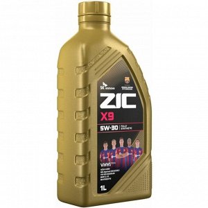 Масло моторное ZIC X9 5w30, синтетическое, API SL, ACEA A3/B3/B4, универсальное, 1л, арт. 132614