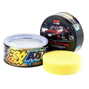 Полироль кузова Soft 99 Water Block Wax, с водоотталкивающим эффектом, усиливает блеска, для тёмных автомобилей, банка 300г, арт. 00347