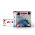 Ароматизатор на торпедо Yammy Marine Squash (Морская свежесть), меловой, баночка, арт. S011