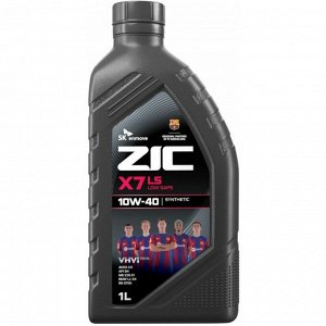 Масло моторное ZIC X7 LS 10w40, синтетическое, API SN, ACEA C3, универсальное, 1л, арт. 132620