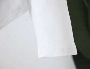 Лонгслив с асимметричной драпировкой и кружевом, белый