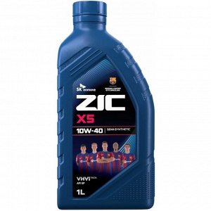 Масло моторное ZIC X5 10w40, полусинтетическое, API SP, для бензинового двигателя, 1л, арт. 132622