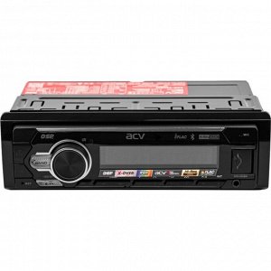 Автомагнитола ACV ADX-905BM DSP, 1 DIN, USB/AUX/Bluetooth, 4х50Вт, пульт ДУ, настраиваемая подсветка
