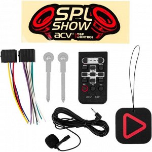Автомагнитола ACV ADX-905BM DSP, 1 DIN, USB/AUX/Bluetooth, 4х50Вт, пульт ДУ, настраиваемая подсветка