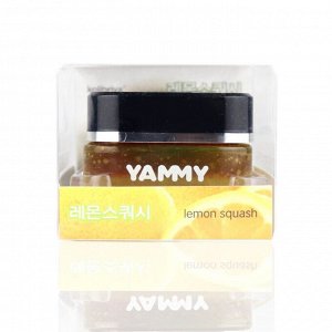 Ароматизатор на торпедо Yammy Lemon Squash (Лимонная свежесть), гелевый, флакон, арт. G011