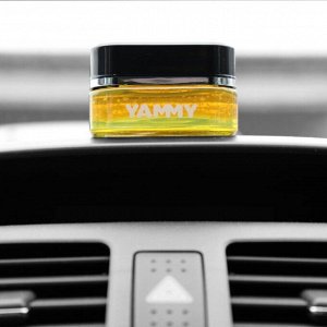 Ароматизатор на торпедо Yammy Lemon Squash (Лимонная свежесть), гелевый, флакон, арт. G011