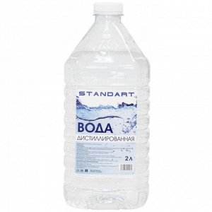 Вода дистиллированная Владсинтез Standart, ГОСТ 6709-72, 2л