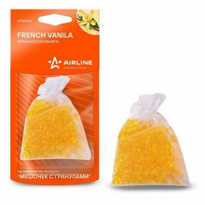 Ароматизатор подвесной Airline «Мешочек с гранулами» French Vanilla (Французская ваниль), полимерный, 20г, арт. AFME026