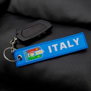 Брелок тканевый с вышивкой «Italy»