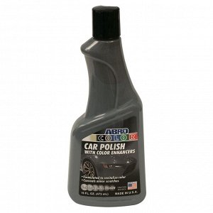 Полироль кузова ABRO Color Car Polish, для восстановления яркости лакокрасочного покрытия серебристых автомобилей, бутылка 473мл, арт. AB-301-SL