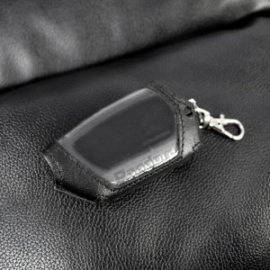Чехол на брелок сигнализации Pandora DX-90 / DX-91 / DXL 4750 / UX 4750 / DXL3000 / DXL 3300 / DXL 3500 кожаный черного цвета