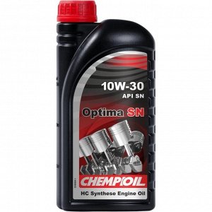 Масло моторное Chempioil Optima SN 10w30, синтетическое, API SN, ACEA A3/B3, для бензинового двигателя, 1л, арт. CH9505-1