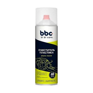 Очиститель кузова и салона BiBiCare Plastic Cleaner, пенный, для пластика, от различных загрязнений, аэрозоль 650мл, арт. 4019