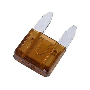 Предохранитель автомобильный, флажковый, мини (MINI S1035-1/FN), коричневый, 7.5А, комплект 5 шт