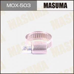 Хомут червячный Masuma Ø12-22мм, ширина 9мм, нержавеющая сталь W2, арт. MOX-503, комплект 10 шт (стоимость за упаковку 10 шт)