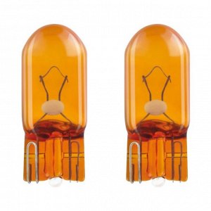 Лампа Osram Original Line WY5W (W2.1x9.5d, T10), 12В, 5Вт, оранжевая, комплект 2 шт