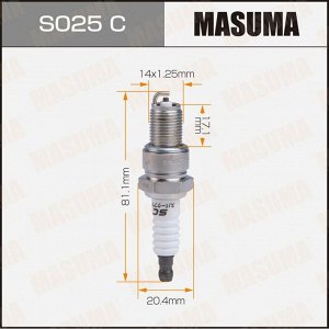 Свеча зажигания Masuma BPR5ES-11 (4424) с никелевым электродом, арт. S025C