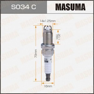 Свеча зажигания Masuma BKR5EKUC (7273) с никелевым электродом, арт. S034C