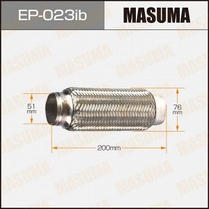 Гофра глушителя Masuma, Innerbraid, 51x200мм, усиленная, арт. EP-023ib